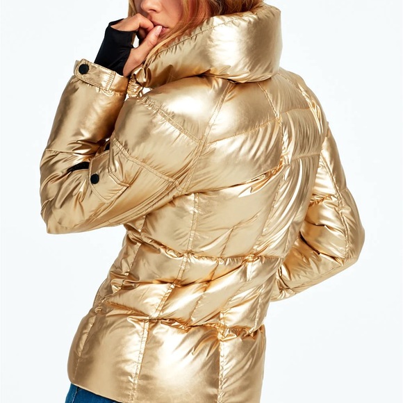 SAM. FREESTYLE DOWN PACKABLE WATER RESISTANT GOLD JACKET NWOT SZ XL - Picture 3 of 10